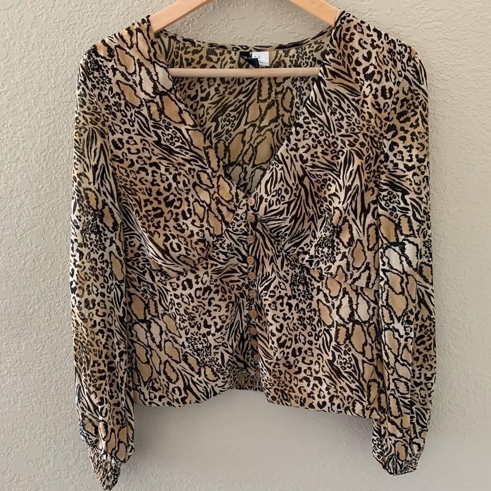 Animal Print Blouse
